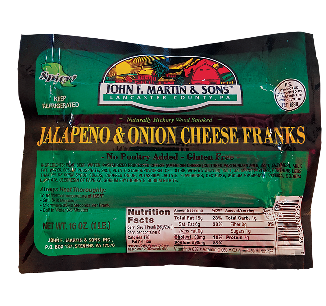 Jalapeno & Onion Cheese Franks