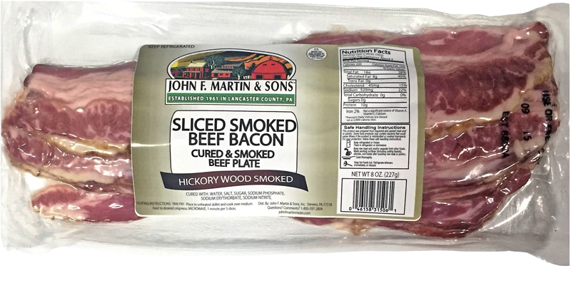 Sliced Smoked Beef Bacon
