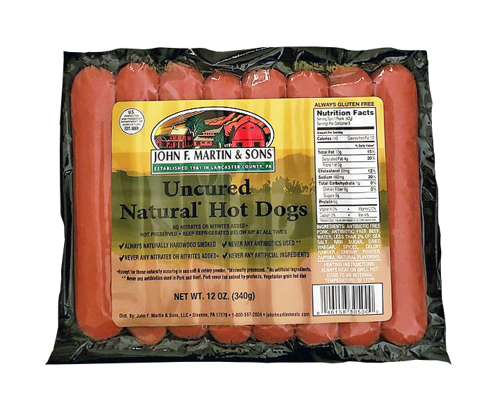 Uncured Natural Hot Dogs