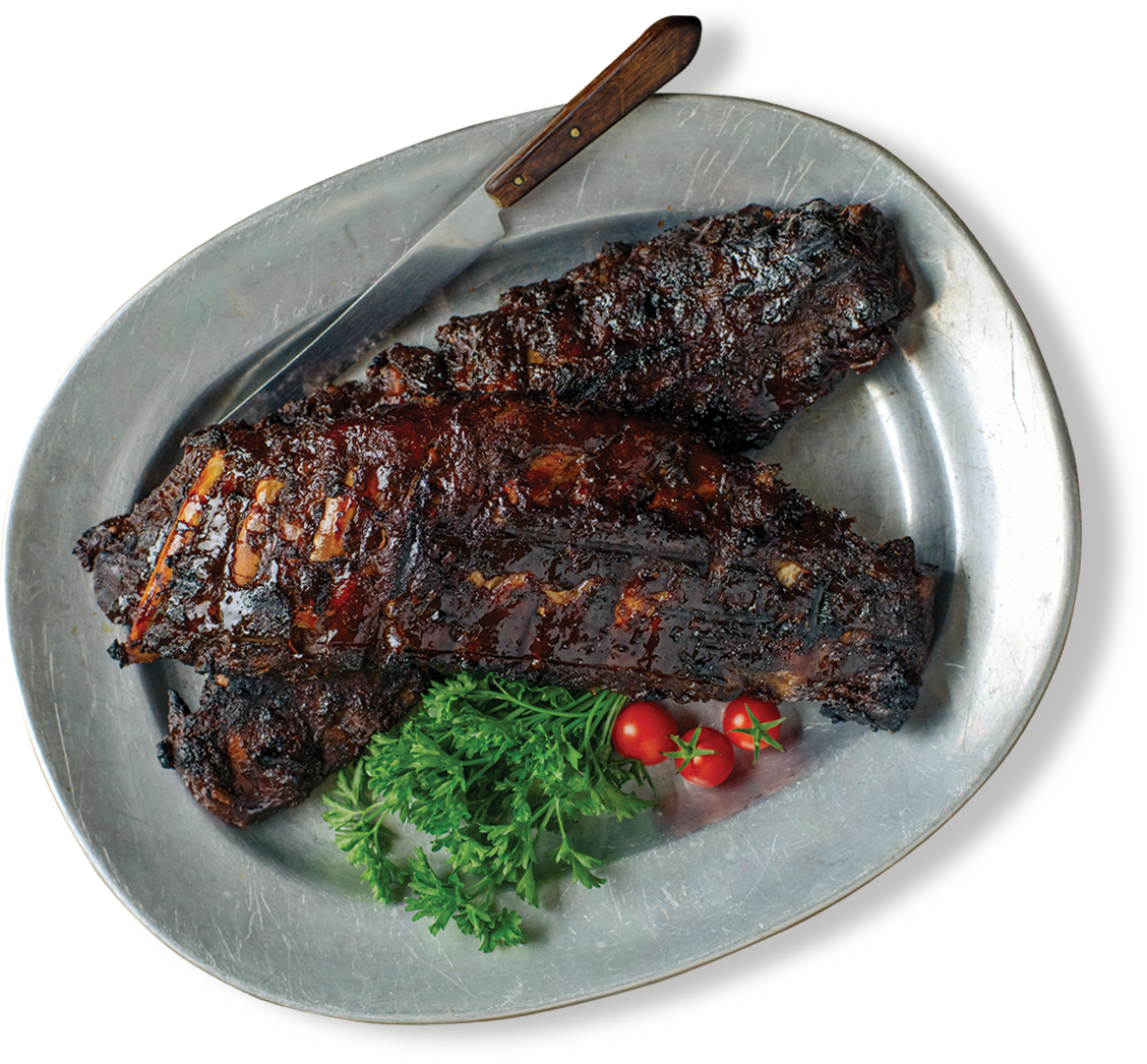 Ribs on Plate