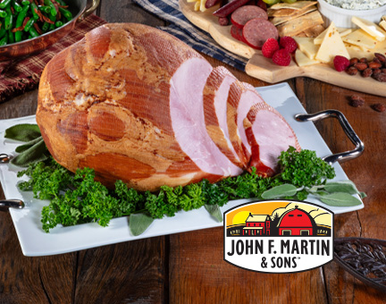 Hickory Smoked Natural Juice Boneless Carving Ham | John F. Martin